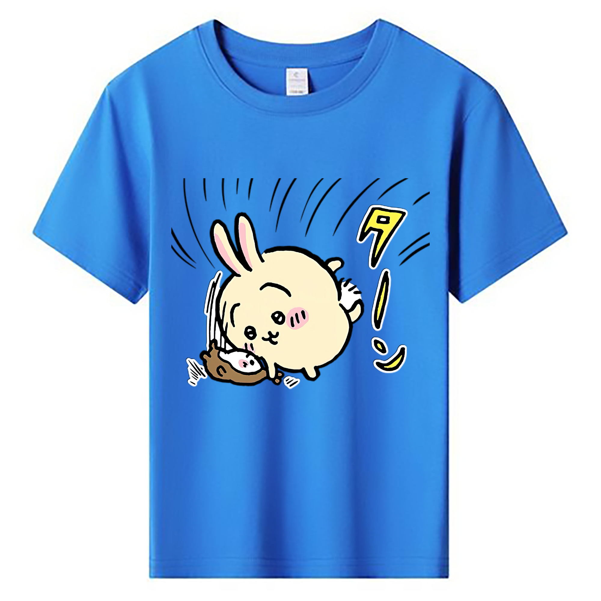 （画像用） ちいかわ うさぎ Chii-kawa usagi 綿100％キッズTシャツ（フロントプリント）